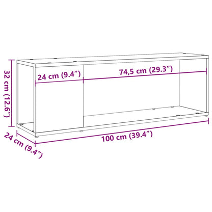 TV-Schrank Artisan-Eiche 100x24x32 cm Holzwerkstoff