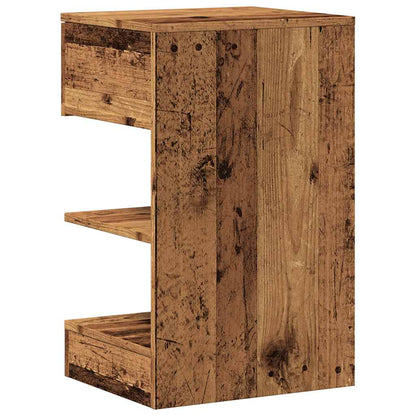 Nachttisch Altholz-Optik 40x35x65 cm Holzwerkstoff