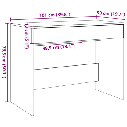 Schreibtisch Altholz-Optik 101x50x76,5 cm Holzwerkstoff