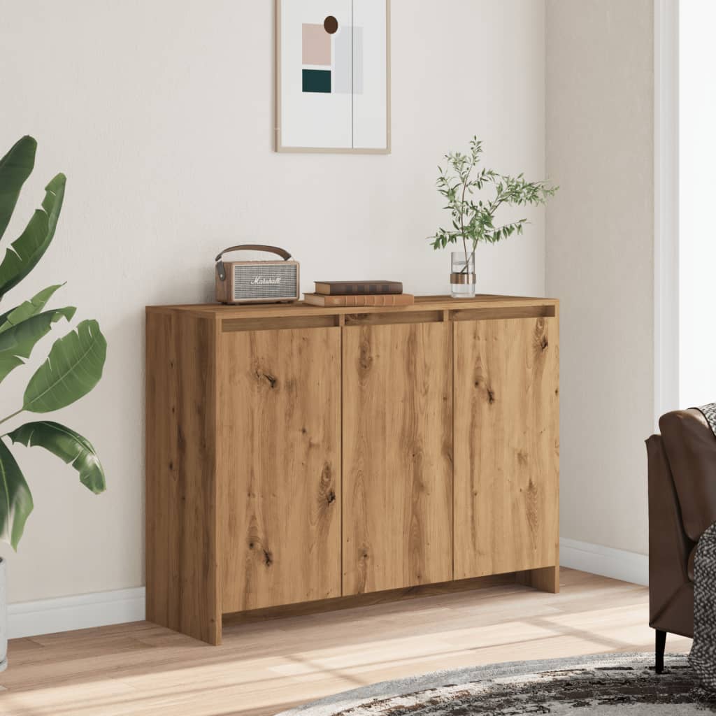 Sideboard Artisan-Eiche 102x33x75 cm Holzwerkstoff