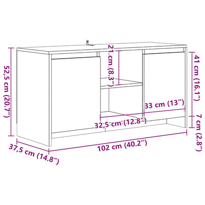 TV-Schrank Artisan-Eiche 102x37,5x52,5 cm Holzwerkstoff