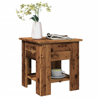 Couchtisch Altholz-Optik 40x40x42 cm Holzwerkstoff