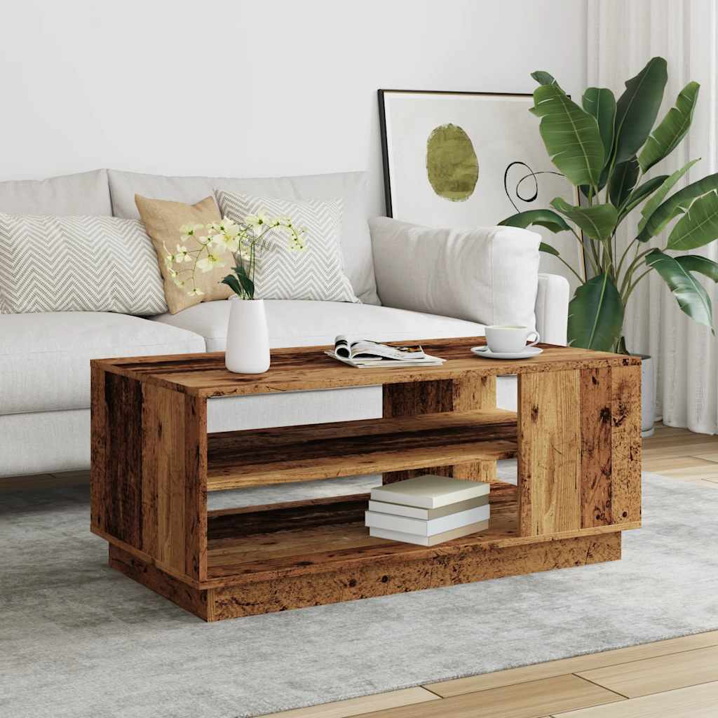 Couchtisch Altholz-Optik 102x55x43 cm Holzwerkstoff