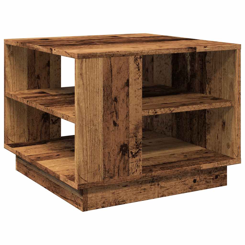 Couchtisch Altholz-Optik 55x55x42 cm Holzwerkstoff