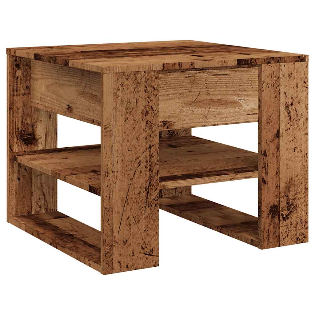 Couchtisch Altholz-Optik 55,5x55x45 cm Holzwerkstoff