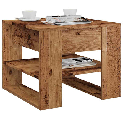 Couchtisch Altholz-Optik 55,5x55x45 cm Holzwerkstoff