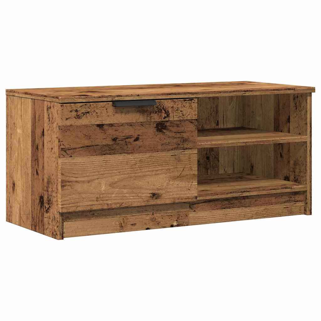 TV-Schränke 2 Stk. Altholz-Optik 80x35x36,5 cm Holzwerkstoff