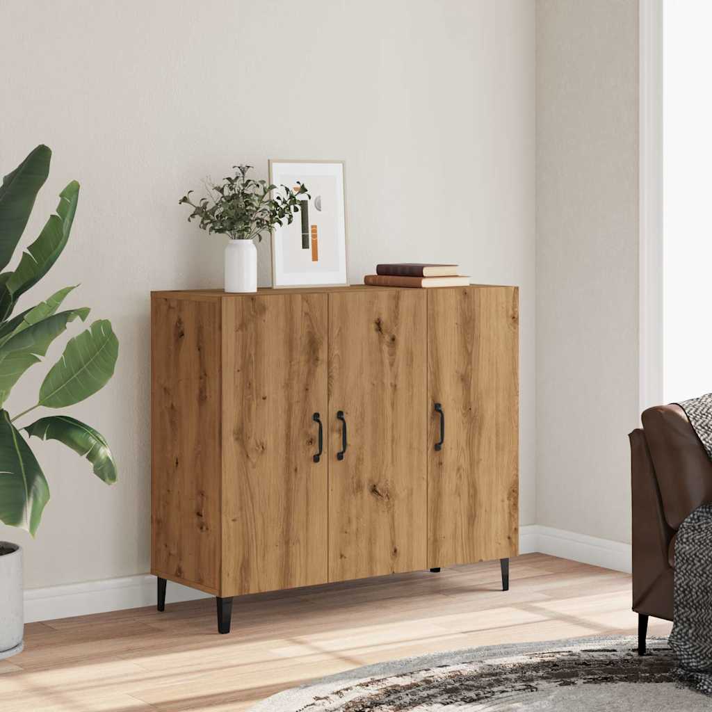 Sideboard Artisan-Eiche 90x34x80 cm Holzwerkstoff