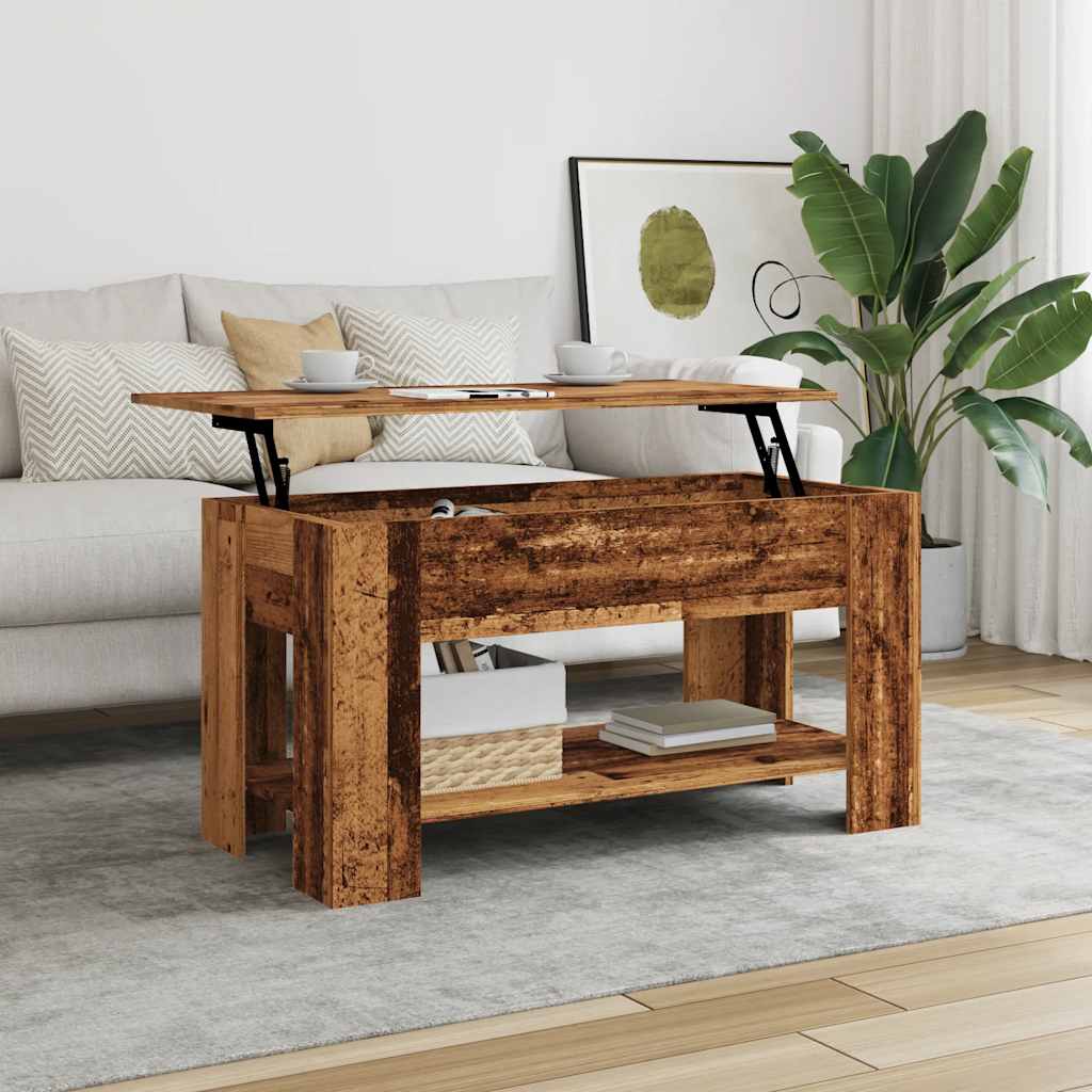 Couchtisch Altholz-Optik 101x49x52 cm Holzwerkstoff