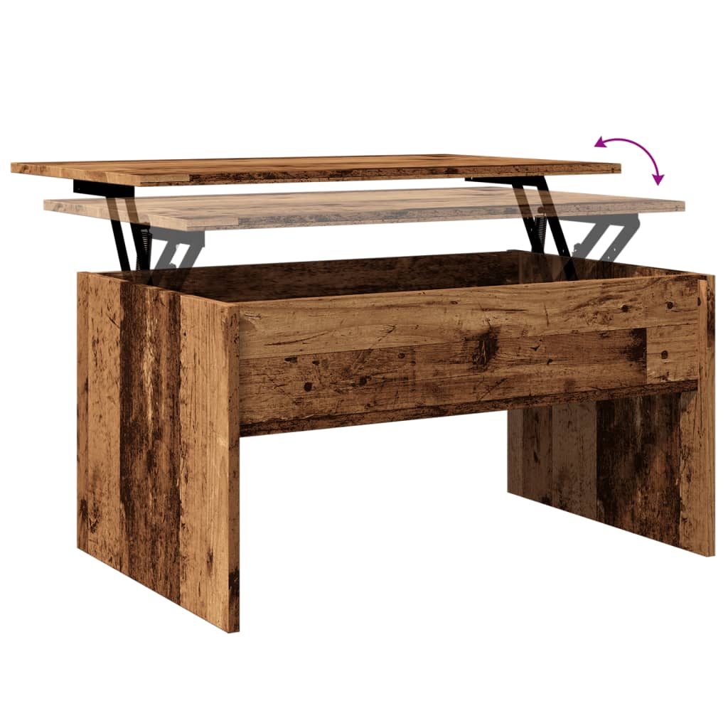 Couchtisch Altholz-Optik 80x50,5x41,5 cm Holzwerkstoff