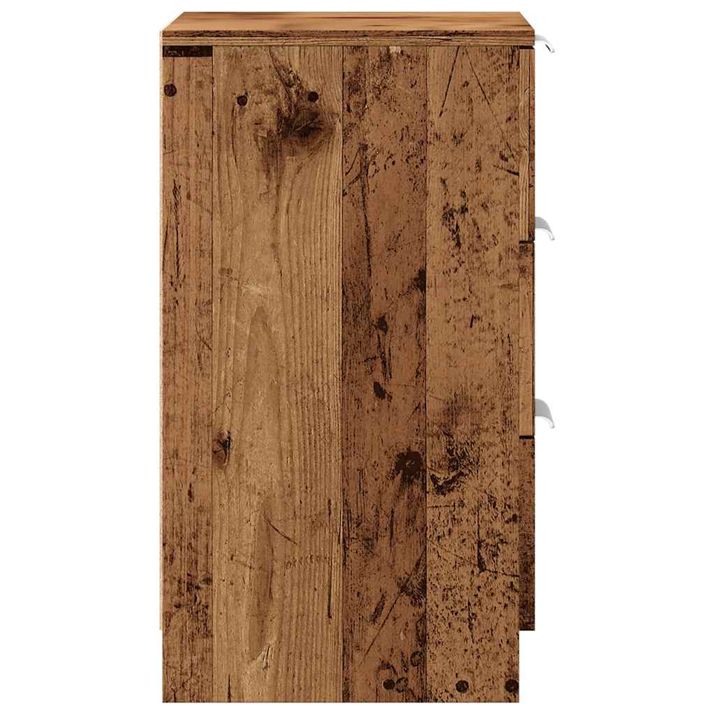 Nachttisch Altholz-Optik 40x36x65 cm Holzwerkstoff