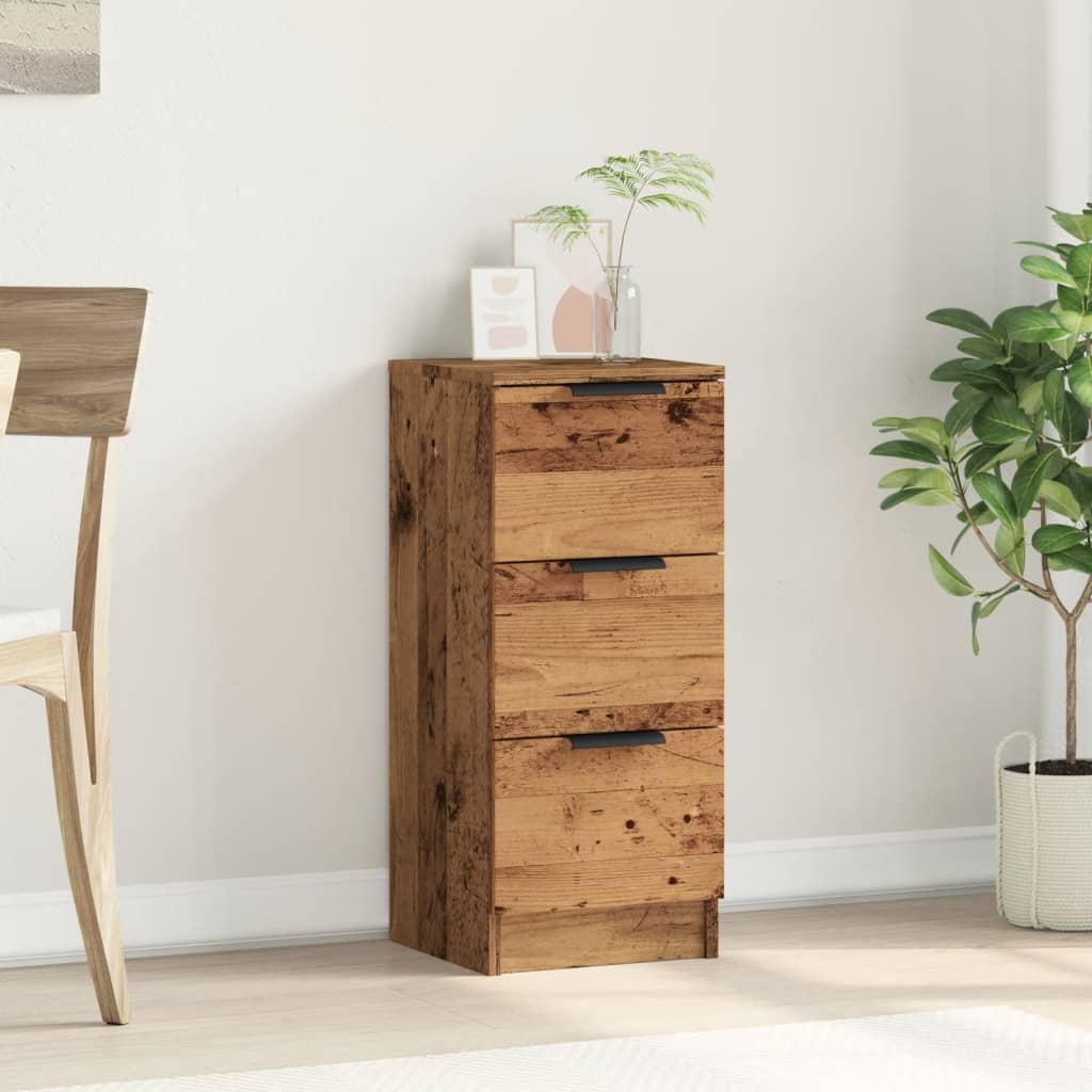 Sideboard Altholz-Optik 30x30x70 cm Holzwerkstoff