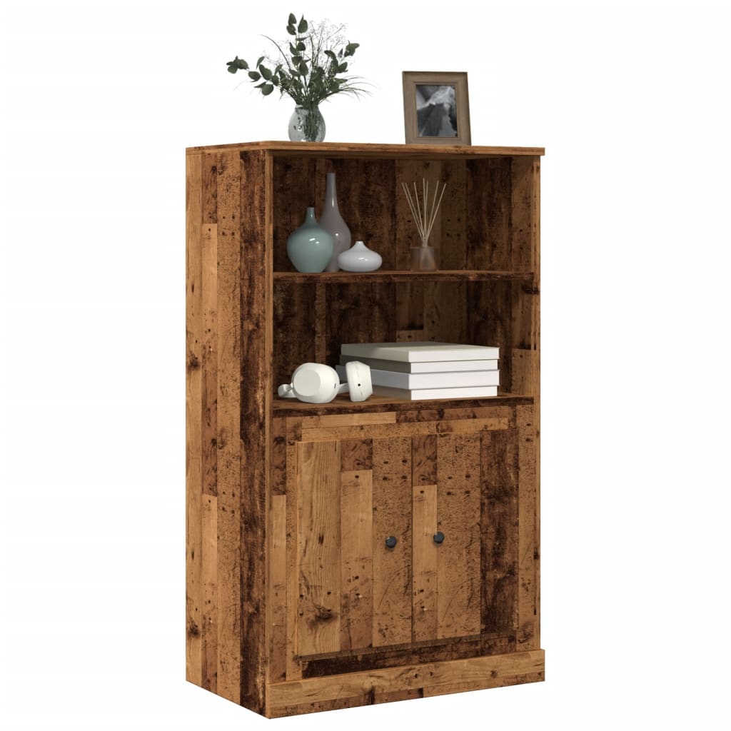 Highboard Altholz-Optik 60x35,5x103,5 cm Holzwerkstoff