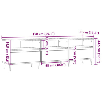 TV-Schrank Altholz-Optik 150x30x44,5 cm Holzwerkstoff