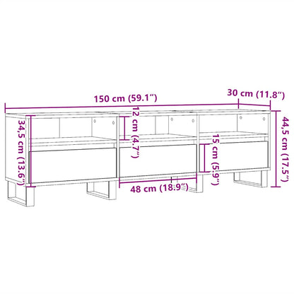 TV-Schrank Altholz-Optik 150x30x44,5 cm Holzwerkstoff