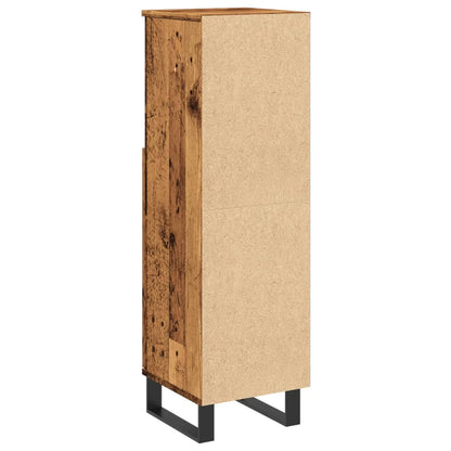 Badschrank Altholz-Optik 30x30x100 cm Holzwerkstoff