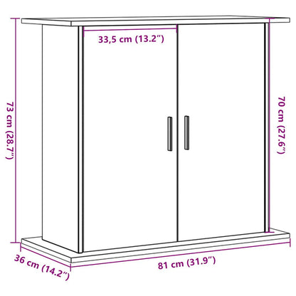 Aquariumständer Altholz-Optik 81x36x73 cm Holzwerkstoff