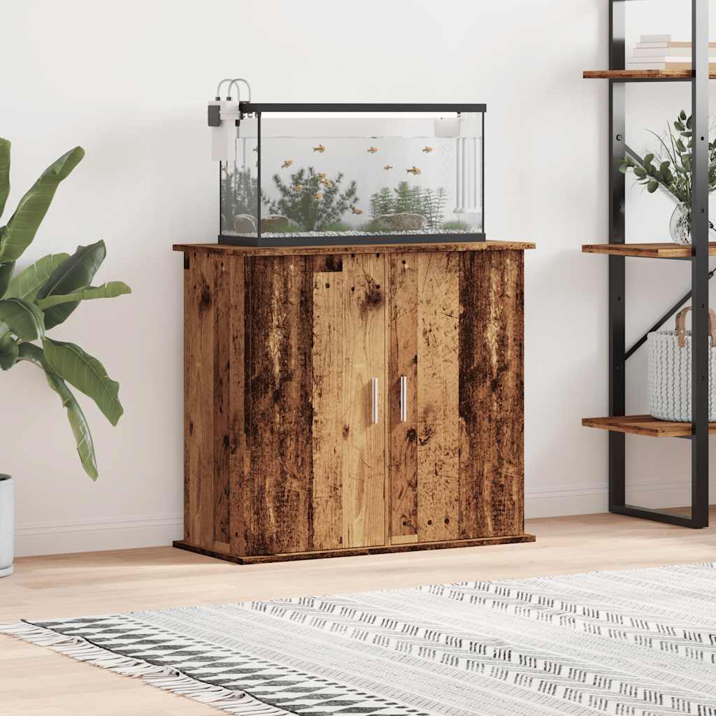 Aquariumständer Altholz-Optik 81x36x73 cm Holzwerkstoff