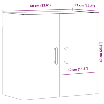 Wandschrank Altholz-Optik 60x31x60 cm Holzwerkstoff