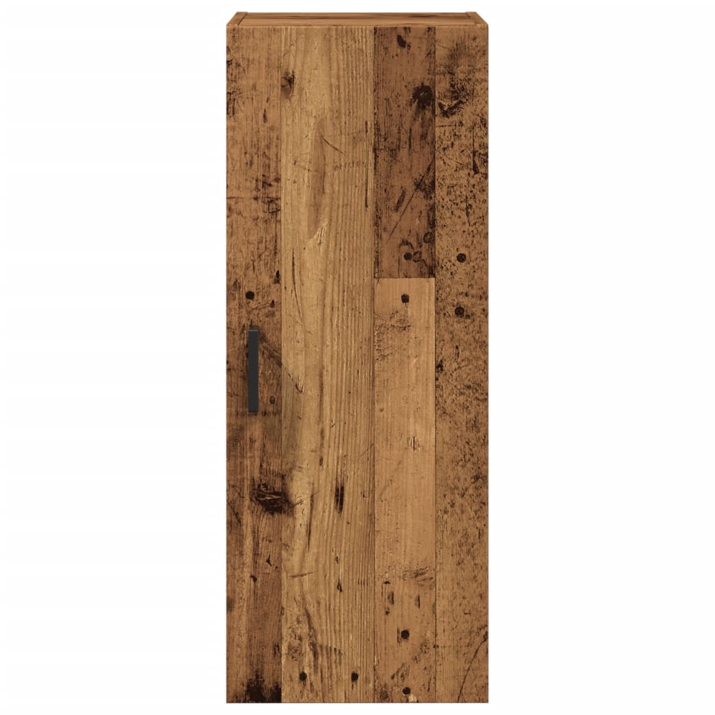 Wandschrank Altholz-Optik 34,5x34x90 cm Holzwerkstoff