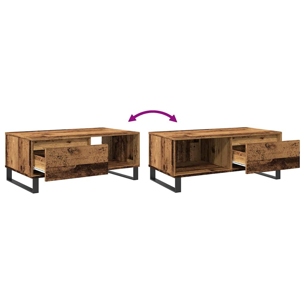 Couchtisch Altholz-Optik 90x50x36,5 cm Holzwerkstoff