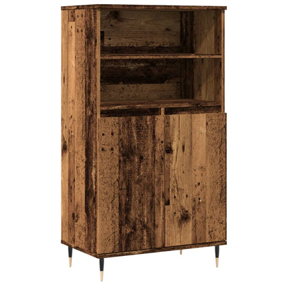 Highboard Altholz-Optik 60x36x110 cm Holzwerkstoff