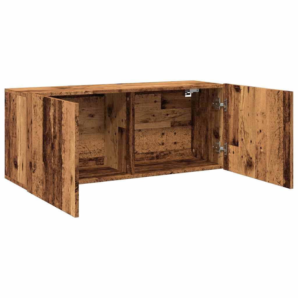 TV-Wandschrank Altholz-Optik 100x30x41 cm