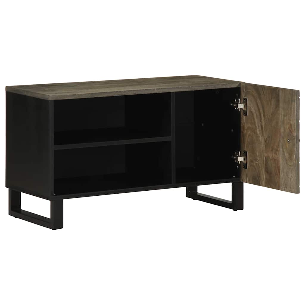 TV-Schrank 80x33x46 cm Massivholz Mango