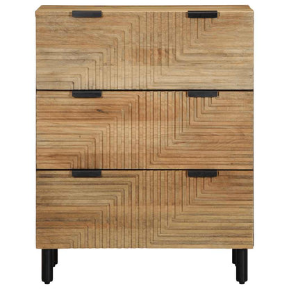 Sideboard Braun 60x33x75 cm Massivholz Mango