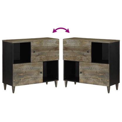 Sideboard 80x33x75 cm Massivholz Mango