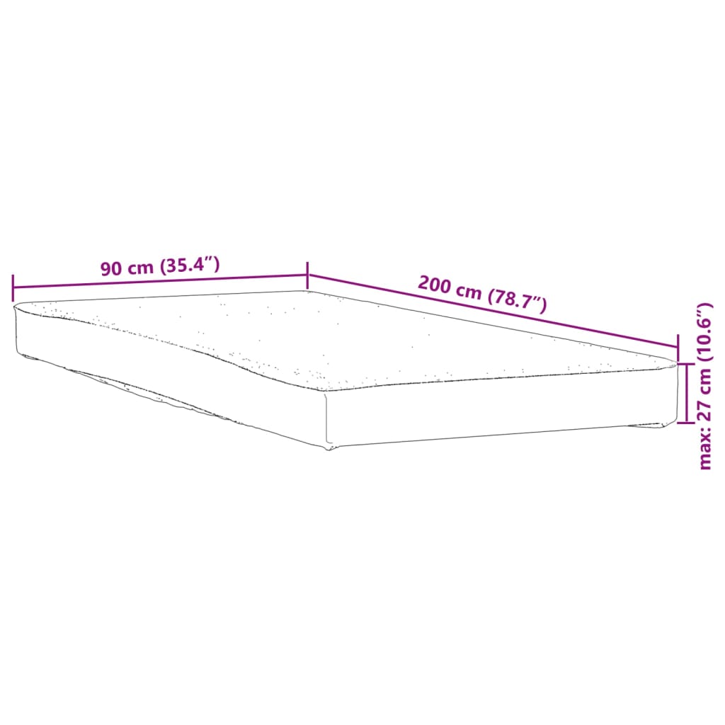 Matratzenschoner Weiß 90x200 cm Wasserdicht