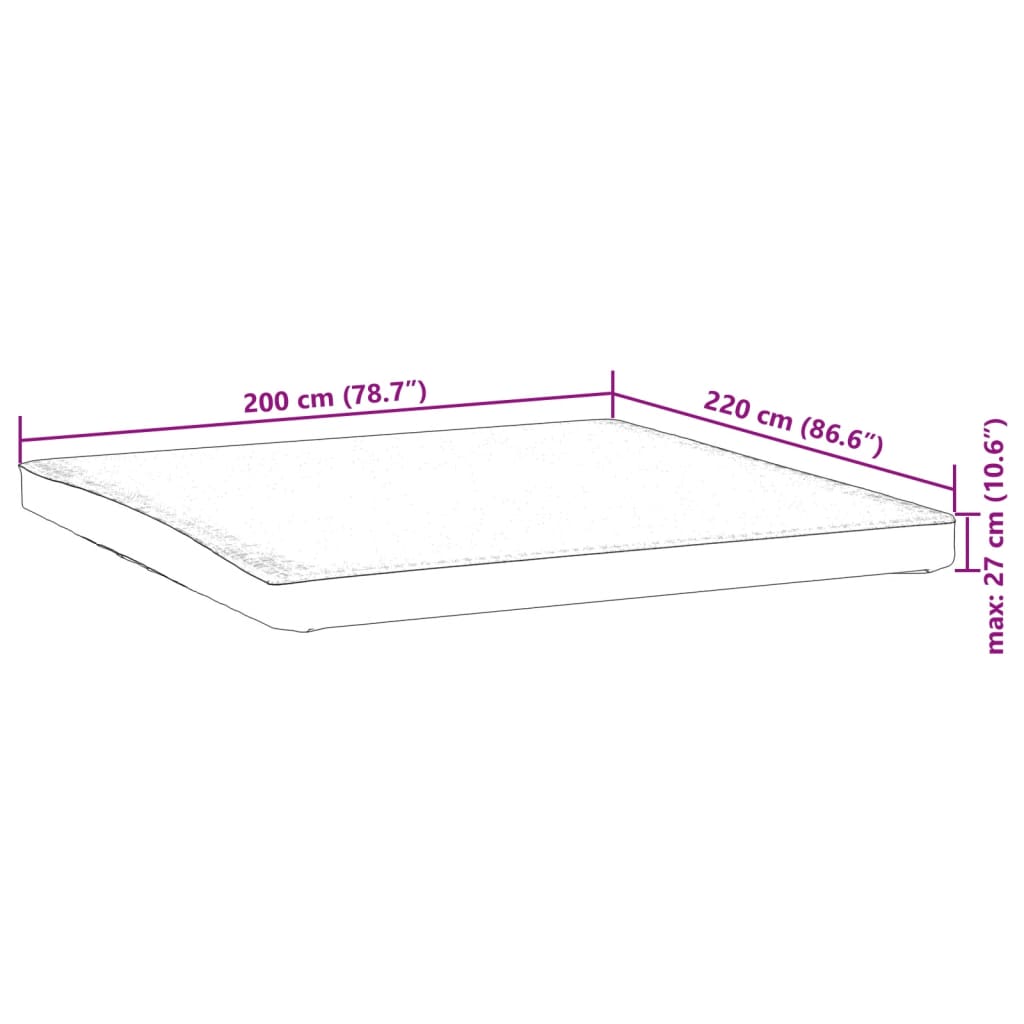 Matratzenschoner Weiß 200x220 cm Wasserdicht