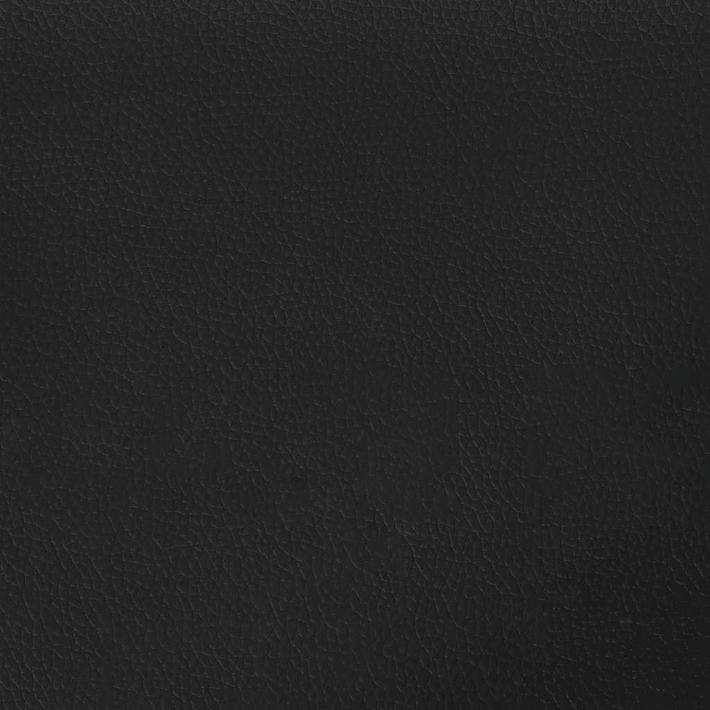 Ottoman-Bett ohne Matratze Schwarz 90x190 cm Kunstleder