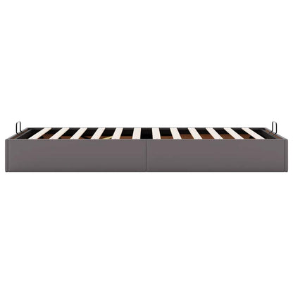 Ottoman-Bett ohne Matratze Grau 100x200 cm Kunstleder