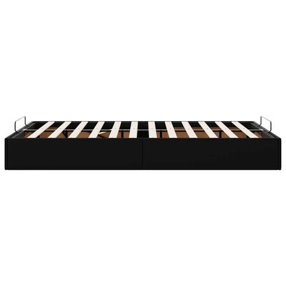 Ottoman-Bett ohne Matratze Schwarz 120x200 cm Kunstleder