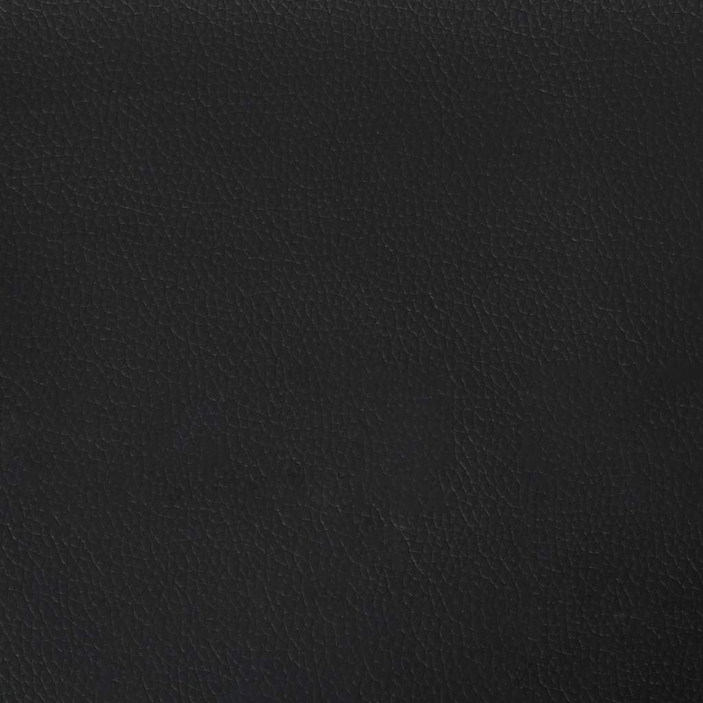 Ottoman-Bett ohne Matratze Schwarz 140x190 cm Kunstleder