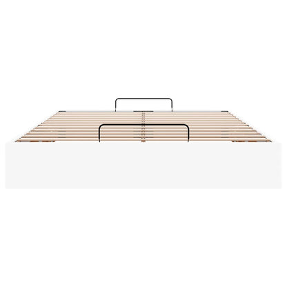 Ottoman-Bett ohne Matratze Weiß 140x200 cm Kunstleder