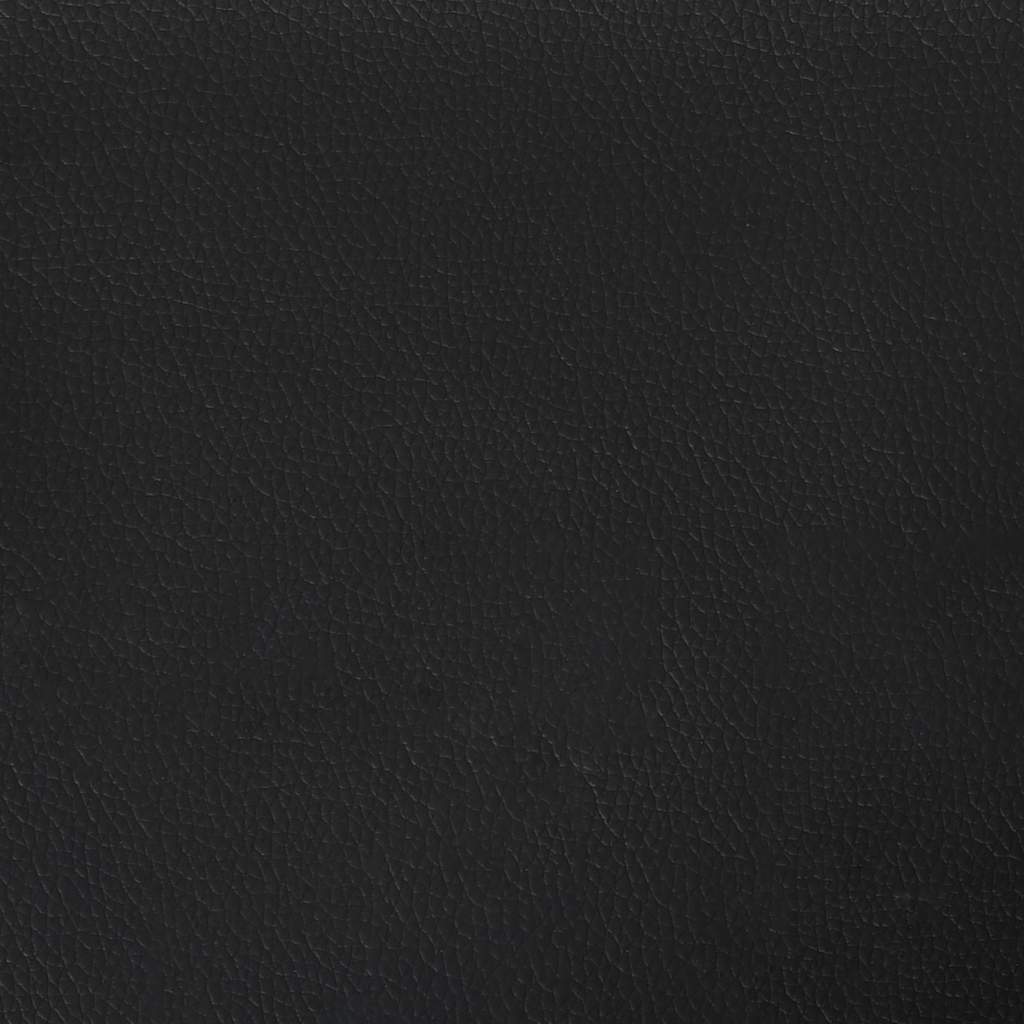 Ottoman-Bett ohne Matratze Schwarz 200x200 cm Kunstleder