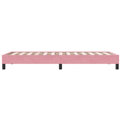 Bettgestell ohne Matratze Rosa 100x210 cm Samt