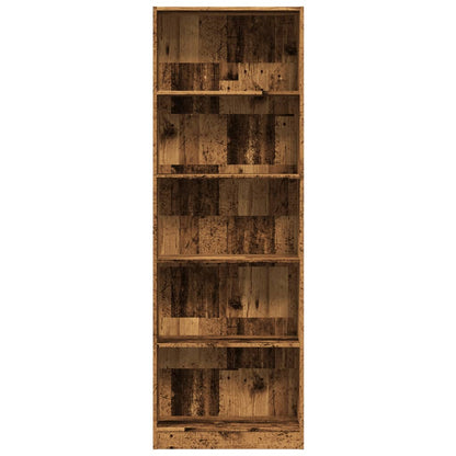 Bücherregal Altholz-Optik 60x24x176 cm Holzwerkstoff