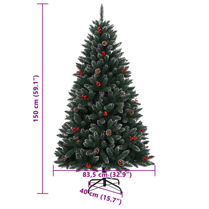 Künstlicher Weihnachtsbaum 150 LEDs 150 cm