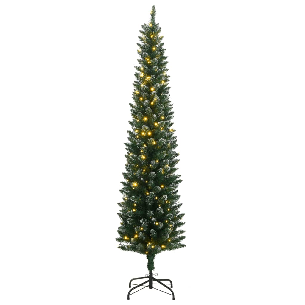 Künstlicher Weihnachtsbaum Schlank 300 LEDs 180 cm