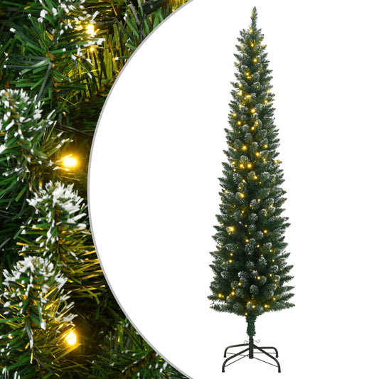 Künstlicher Weihnachtsbaum Schlank 300 LEDs 210 cm