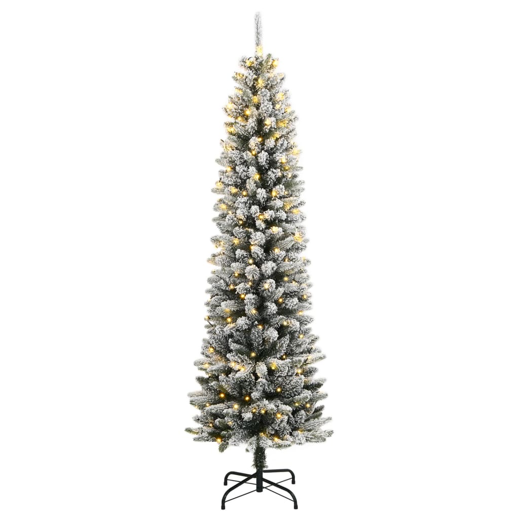 Künstlicher Weihnachtsbaum mit Schnee 150 LEDs 120 cm