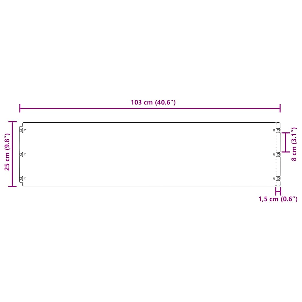 Rasenkanten 20 Stk. 25x103 cm Flexibel Wetterfester Stahl