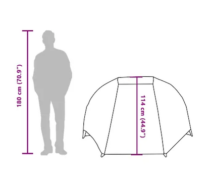 Angelzelt 3 Personen Olivgrün Wasserdicht