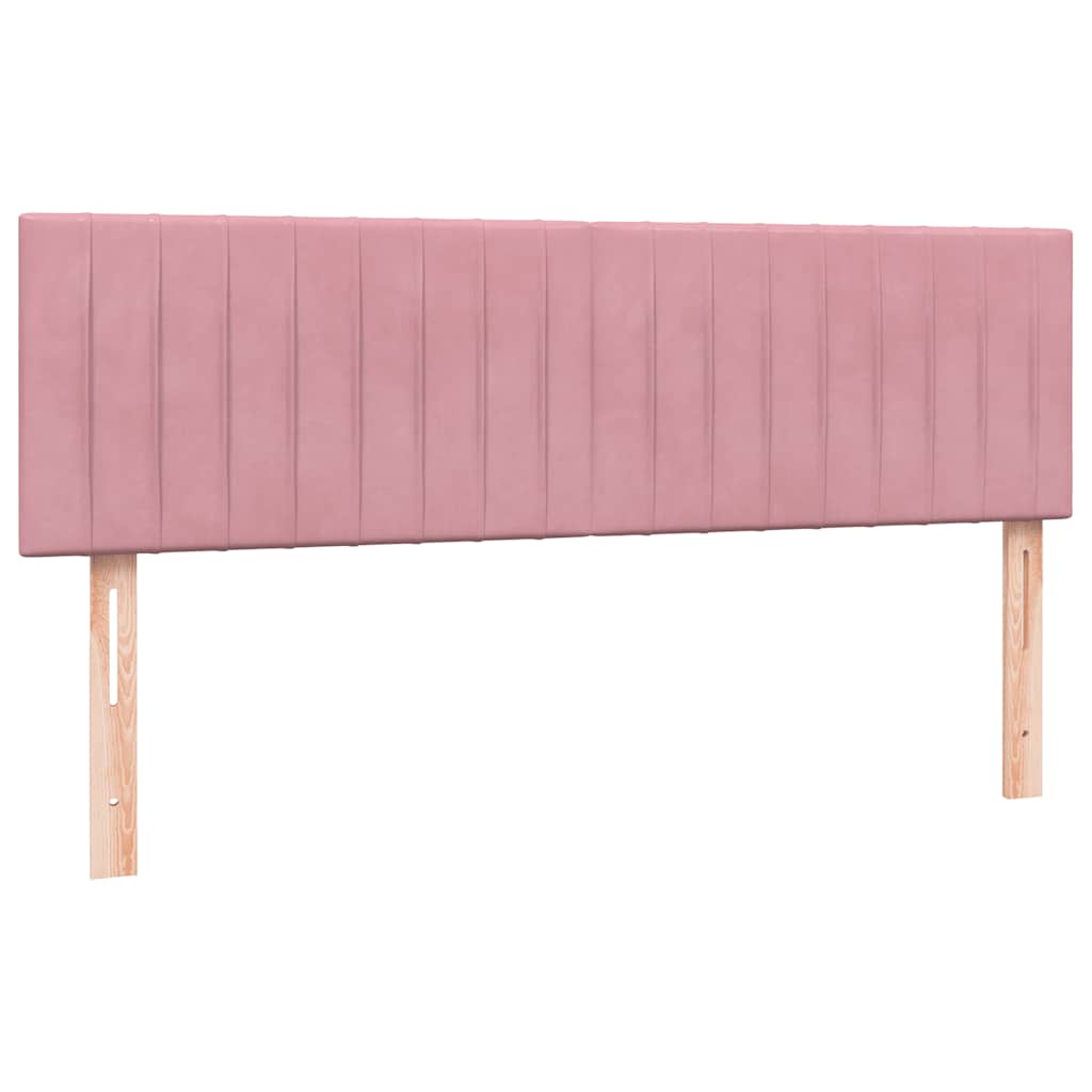 Boxspringbett mit Matratze Rosa 140x220 cm Samt