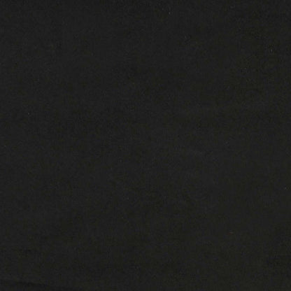 Boxspringbett mit Matratze Schwarz 80x220 cm Samt