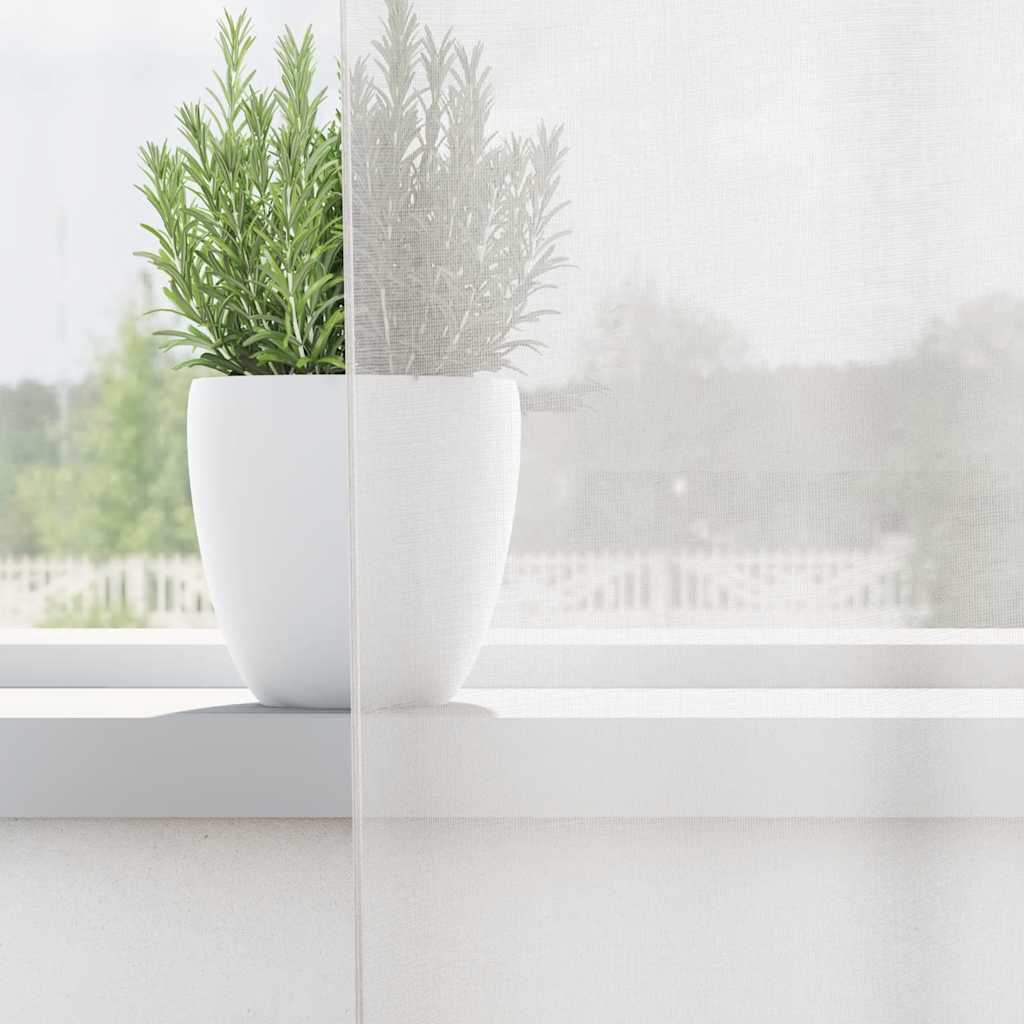 Voile Vorhänge mit Ösen 2 Stk. Weiß