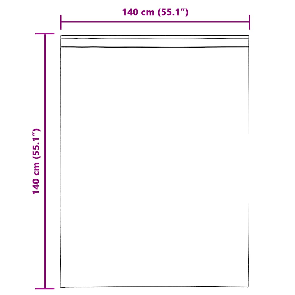 Voile Vorhänge mit Schlaufen 2 Stk. Lila 140x140 cm